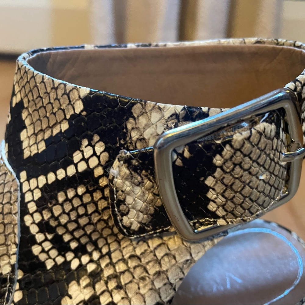 Vionic Blakey Peep-Toe Ankle Boot Python Snakeski… - image 4